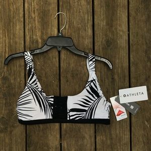 NEW Athleta Adriata Retro Palm Bikini Top Swimsuit